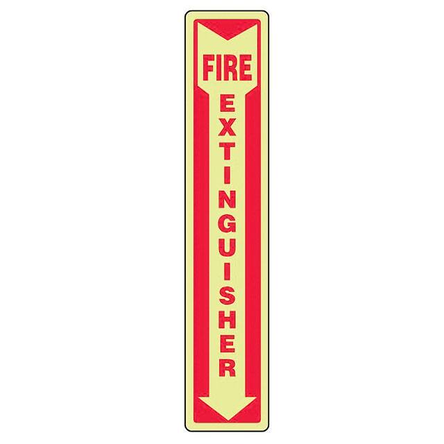 PVSG1804B7333 18X4 FIRE EXTINGUISHER (GLOW)