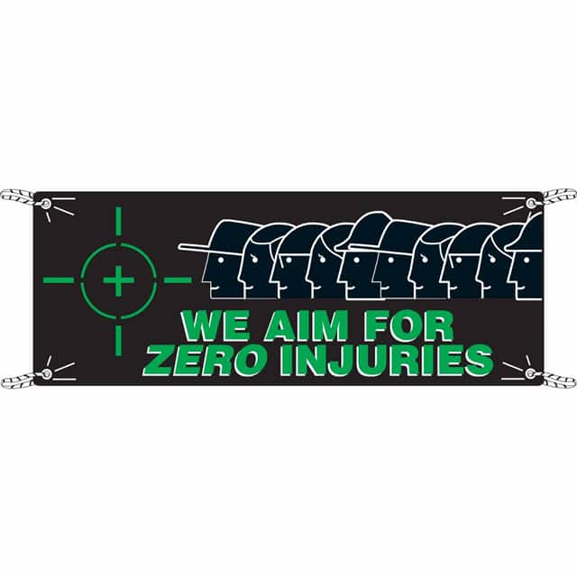 106308 BANNER 4'X10' 3 COLORS WE AIM FO
