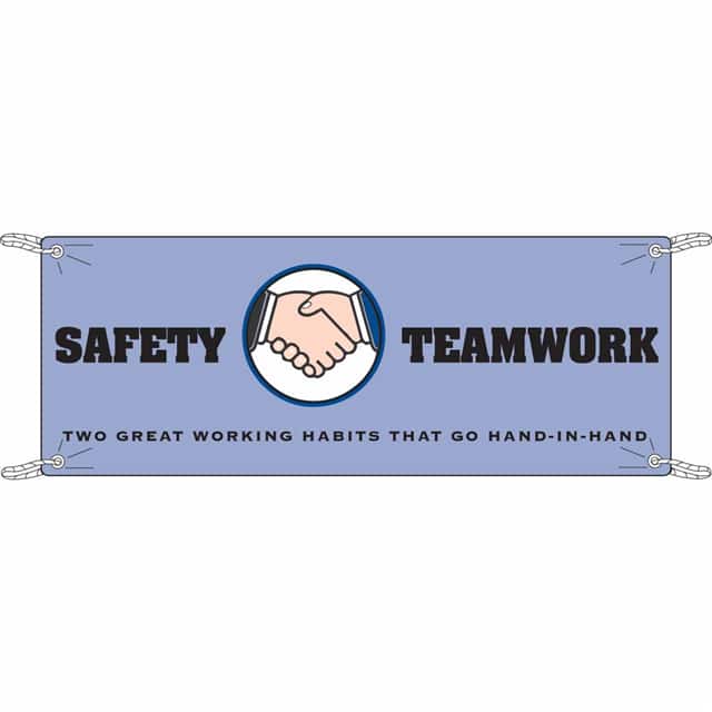 106299 BANNER 4'X10' SAFETY/TEAMWORK