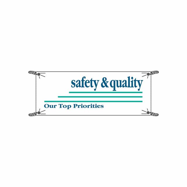 106328 BANNER 4'X10' WH/BLU/GN SAFTY &