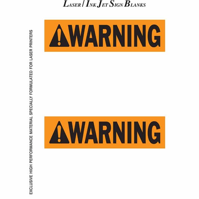 12882 SIGN ANSI WARNING 5 X 7