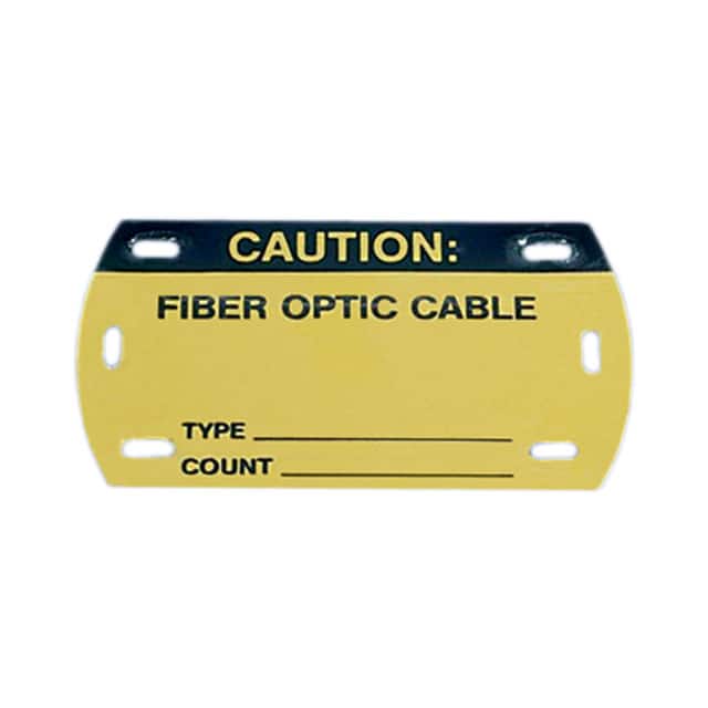 PST-FO TAG ID/RATINGS 3.5"X2" BK/YL 5PC