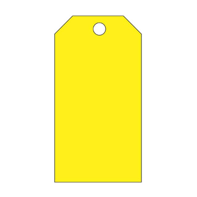 PVT-95-Q TAG ELECTRL WARN 5.75"X3" YELLOW