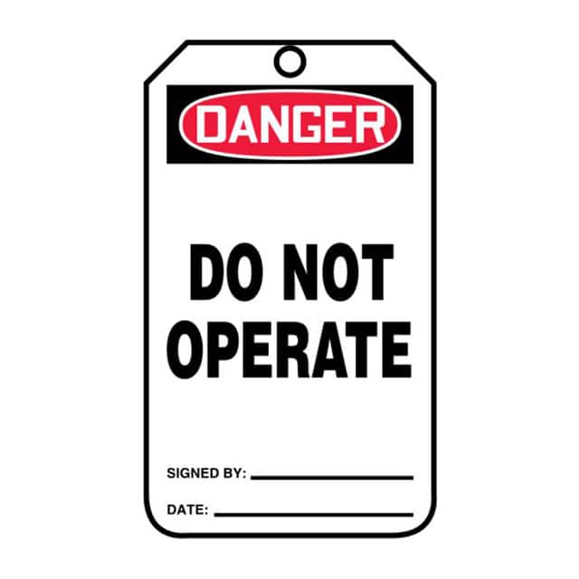 PCT-1081-B TAG 6.25"X3" RED/BLACK/WHITE