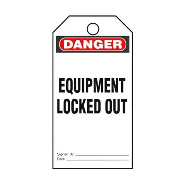 PVT-96 TAG ELECTRL WARN 5.75"X3" 5PC