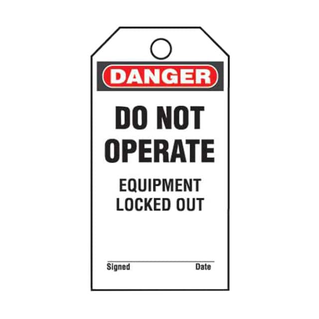 PVT-153-Q TAG ID RATING 5.75X3 B/R/W 25PCS