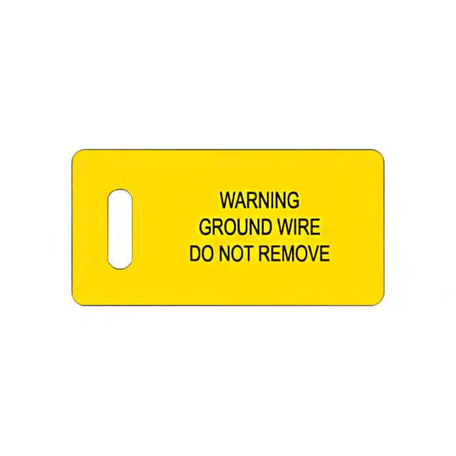 PT-GND TAG ID/RATINGS 2.75"X1.38" 100PC