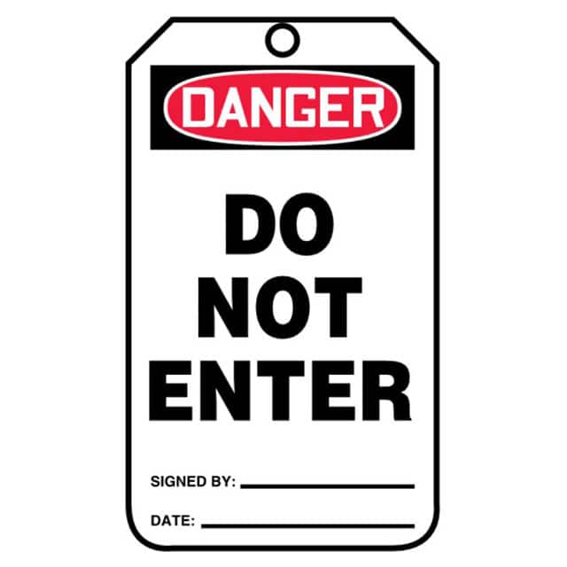 PVT-1011 TAG 5.75"X3.25" RED/BLACK/WHITE