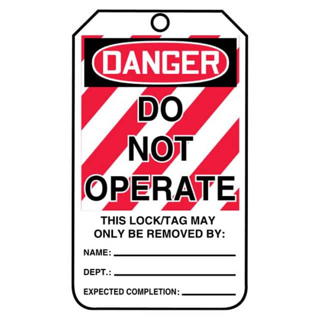 PVT-1051 TAG 5.75"X3.25" RED/BLACK/WHITE