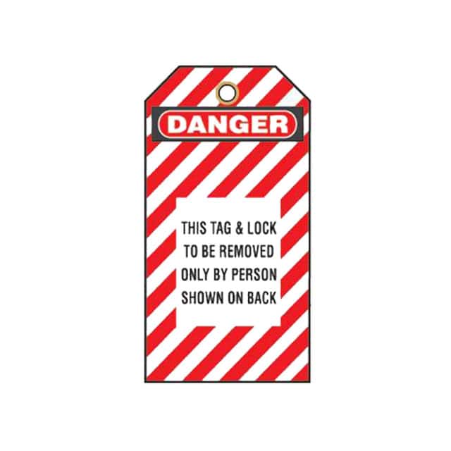 PVT-98-Q TAG ELECTRL WARN 5.75"X3" 25PC