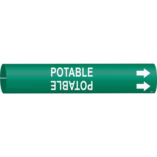 4261-D B915 PIPEMARKER SIZE D WHITE/GRE