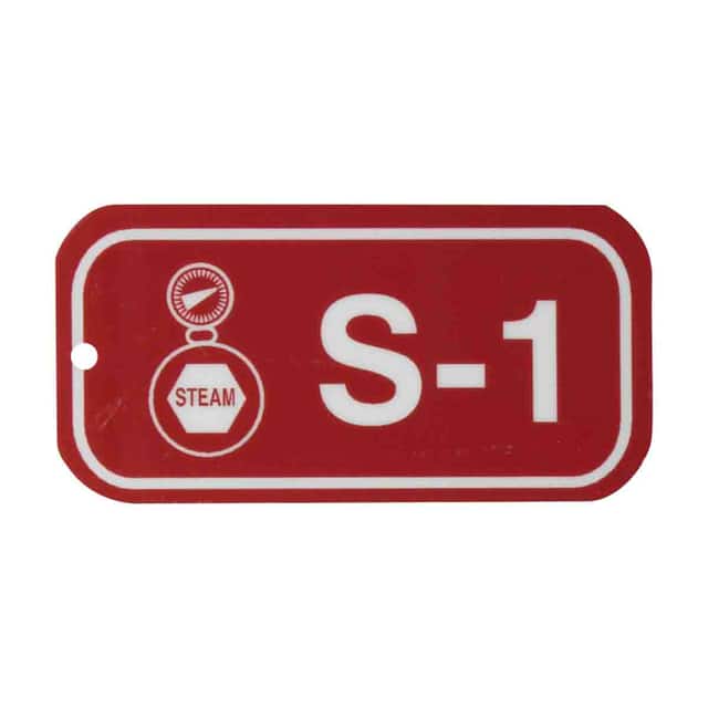 105649 1.5"X3" ENERGY TAGS WHT/RED,S-1,