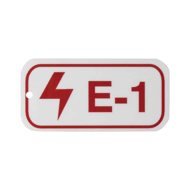 105639 1.5"X3"ENERGY TAGS RED/WHT,E-1,A