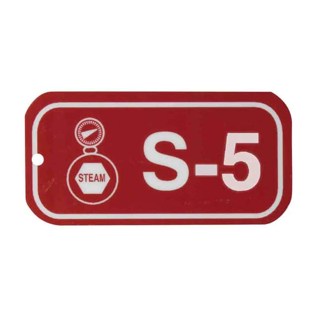 105653 1.5"X3" ENERGY TAGS WHT/RED,S-5,