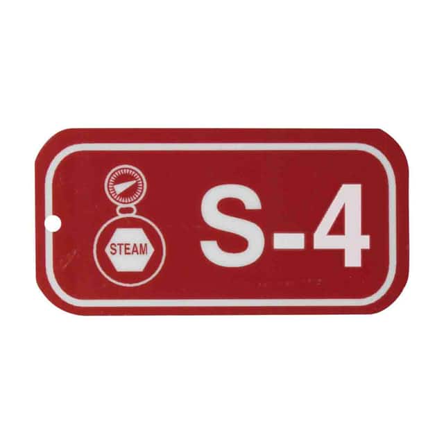 105692 1.5"X3" ENERGY TAGS WHT/RED,S-4,