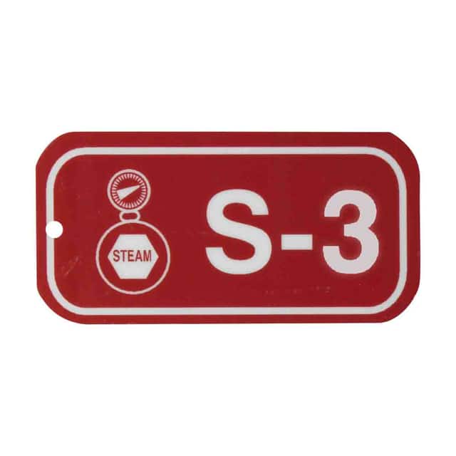 105691 1.5"X3" ENERGY TAGS WHT/RED,S-3,