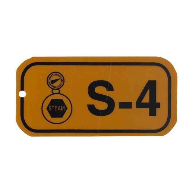 105702 1.5"X3" ENERGY TAGS BLK/ORG,S-4,