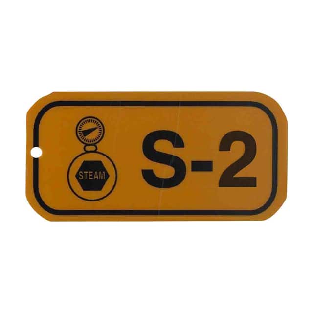105700 1.5"X3" ENERGY TAGS BLK/ORG,S-2,