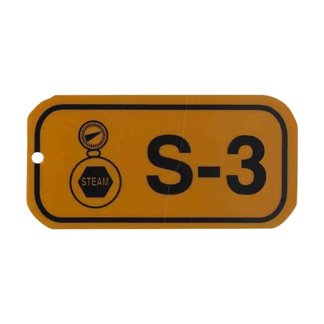 105701 1.5"X3" ENERGY TAGS BLK/ORG,S-3,