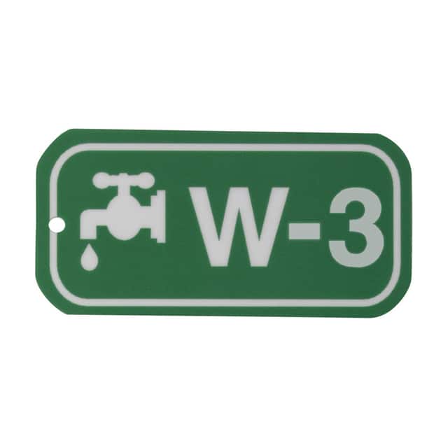 105686 1.5"X3" ENERGY TAGS WHT/GRN,W-3,