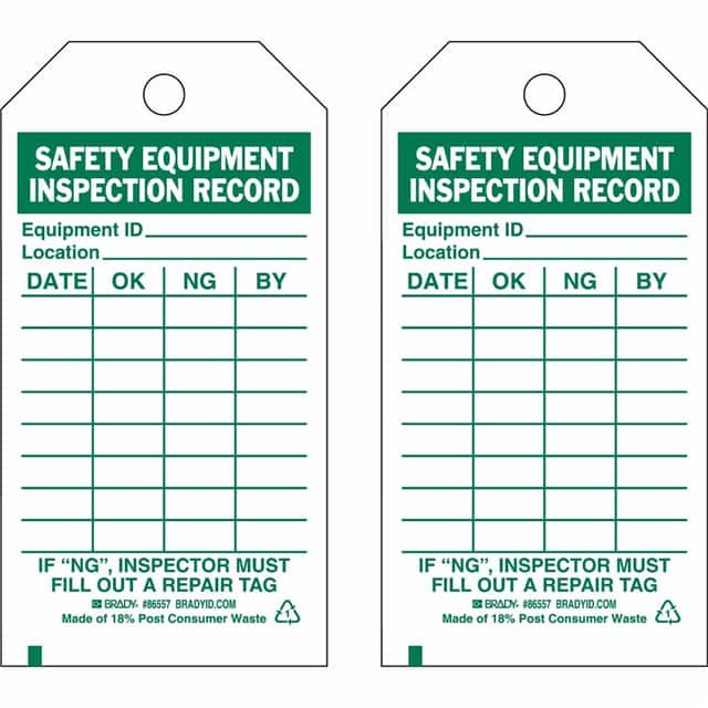 86557 B851 5.75X3 GRN/WHT 2-SIDE 10/PK