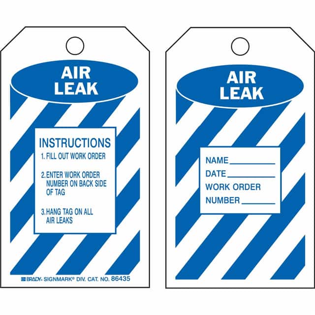 86562 B851 5.75X3 BLU/WHT 2-SIDE 10/PK