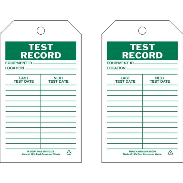 86681 B853 5.75X3 GRN/WHT 2-SIDE 100/P