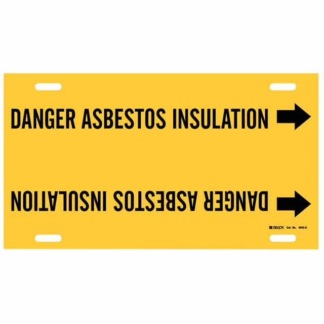 4045-G B915 STY G B/Y DNGR ASBESTOS INS