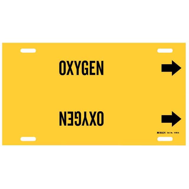 4105-G BRADYSTRAP-ON PIPE MARKER