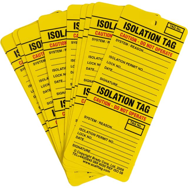 833762 2-PART PERFED ISOLATION TAG POLY