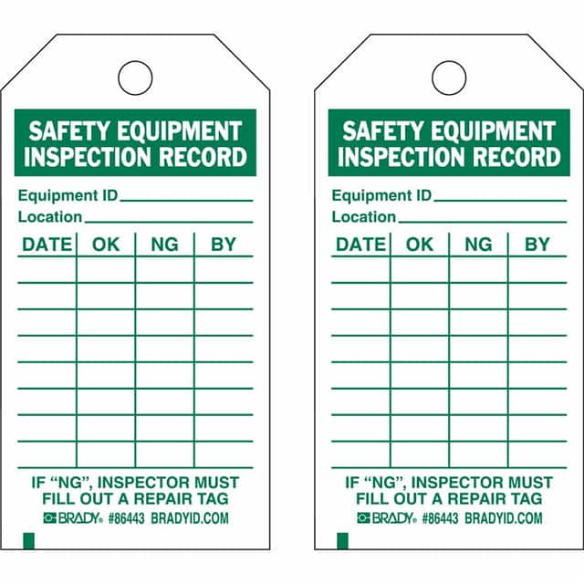 86443 B837 5.75X3 GRN/WHT 2-SIDED 10/P