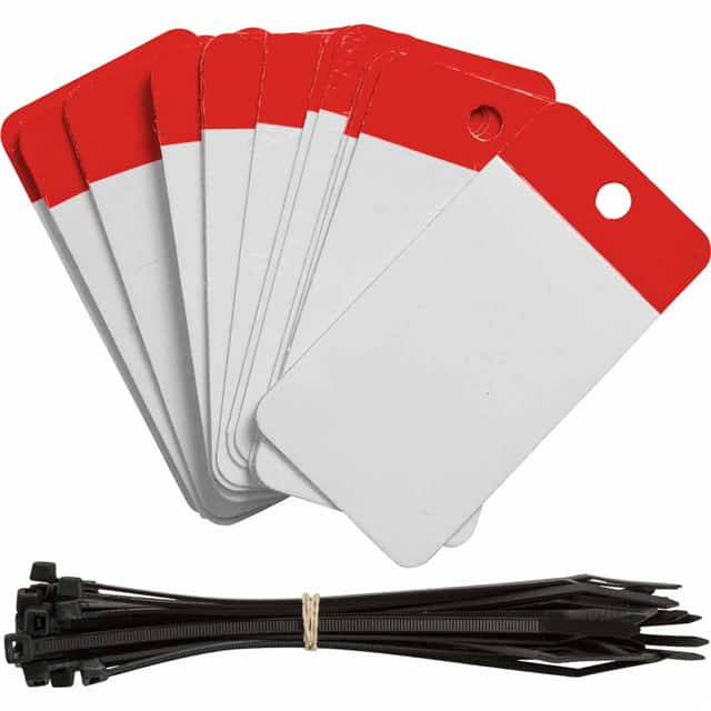 101999 POLY SELF LAM TAG 2X4 BLANK RED