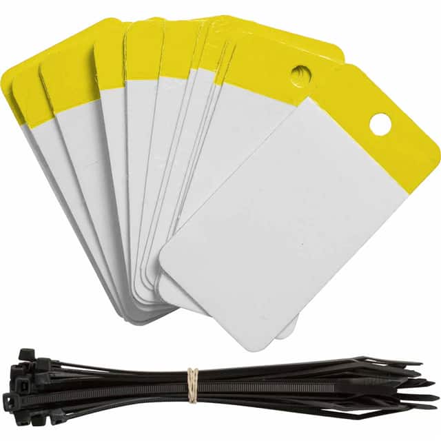 101998 POLY SELF LAM TAG 2X4 BLANK YEL