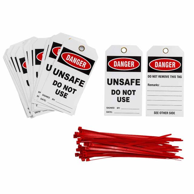 TG005E PRINZING DANGER TAG - PACK OF 25