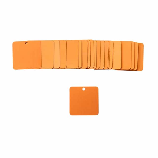 87636 ALUM VALVE TAG,2.0" SQUARE,ORANG