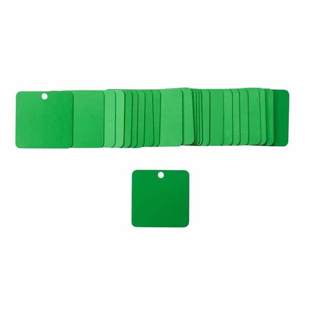 87630 ALUM VALVE TAG,1.5" SQUARE, GREE