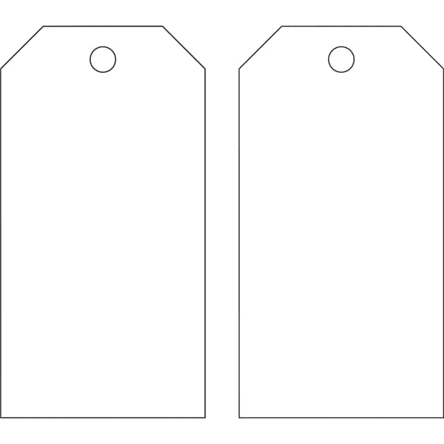 65372 B851 5.75"X3" BLANK WHITE 25/PK