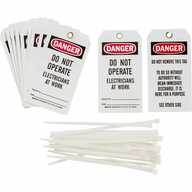 65360 B851 5.75X3 BK/RD/WH 2-SIDE REV