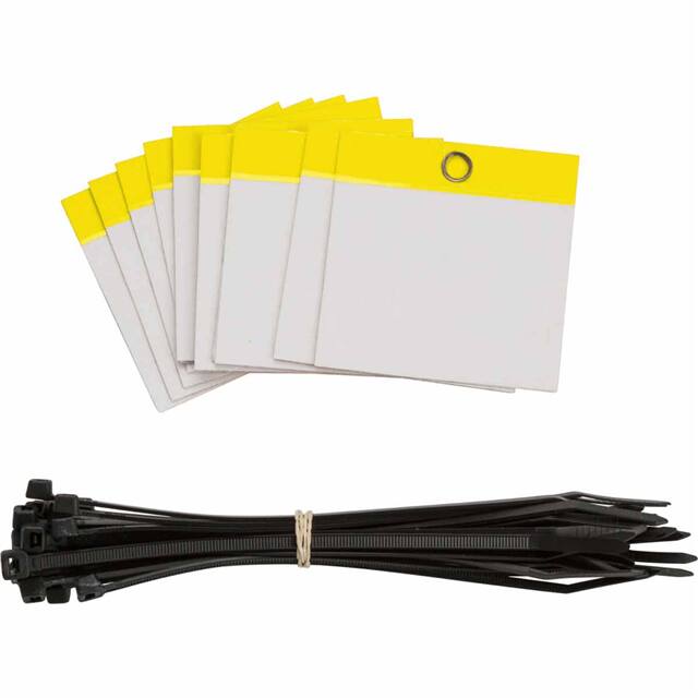 102004 POLY SELF LAM TAG 3X3 BLANK YEL
