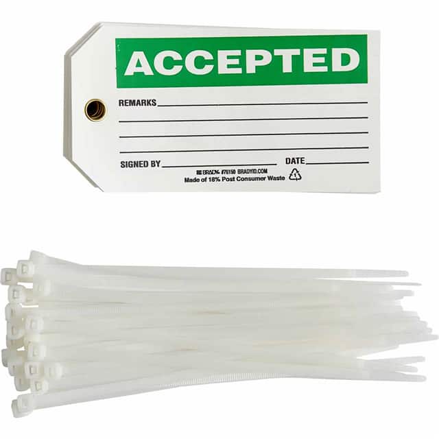 76150 B851 5.75X3 BLK/GRN/WHT 1-SIDED