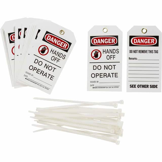 87001 B851 5.75HX3 BK/RD/WH 2-SIDE REV