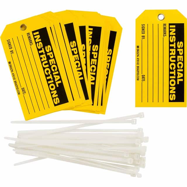 76142 B851 5.75X3 BLK/YEL 1-SIDE 25/PK