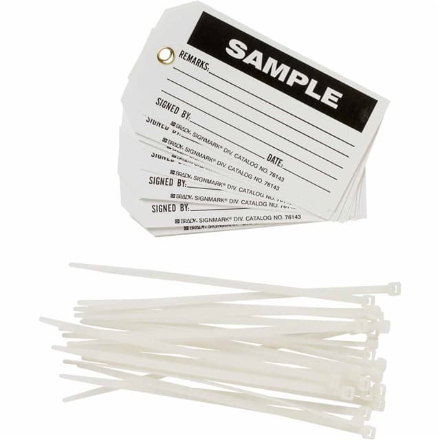 76143 B851 5.75X3 BLK/WHT 1-SIDED 25/P