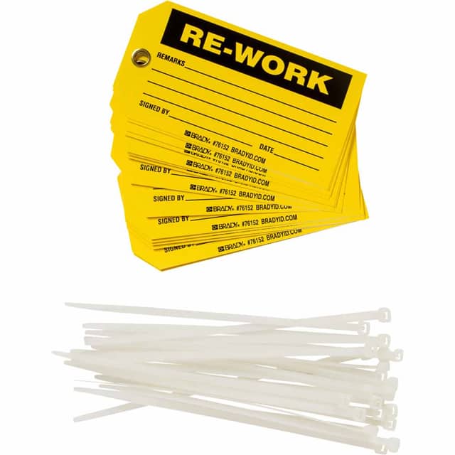 76152 B851 5.75X3 BLK/YEL 1-SIDE 25/PK