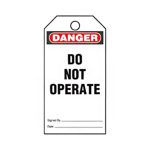 PVT-161-Q TAG ID RATINGS 5.75"X3" BK/RD/WT