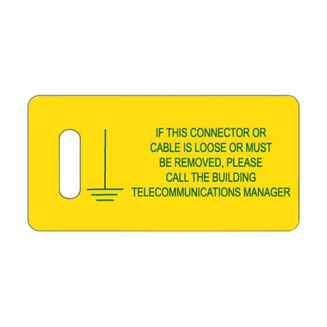 PT-BGND TAG ID/RATINGS 2.75"X1.38" 100PC