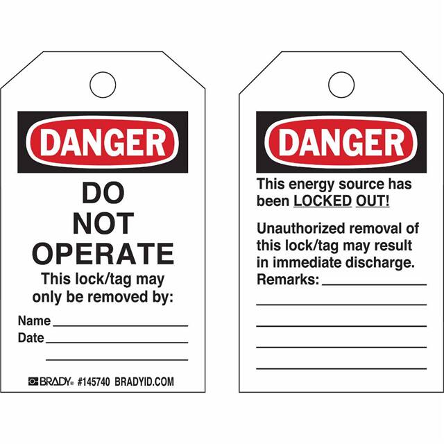 145766 B869 LO TAG DANGER DO NOT OPERAT