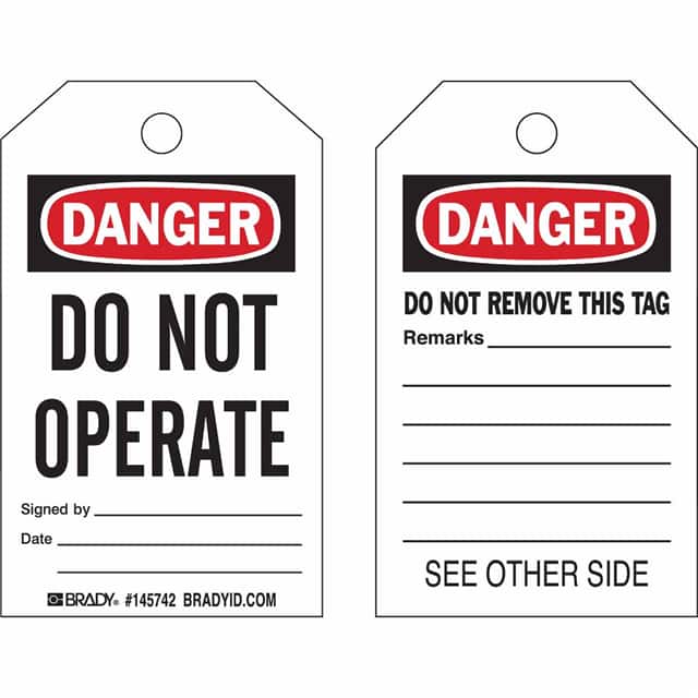 145768 B869 LO TAG DANGER DO NOT OPERAT