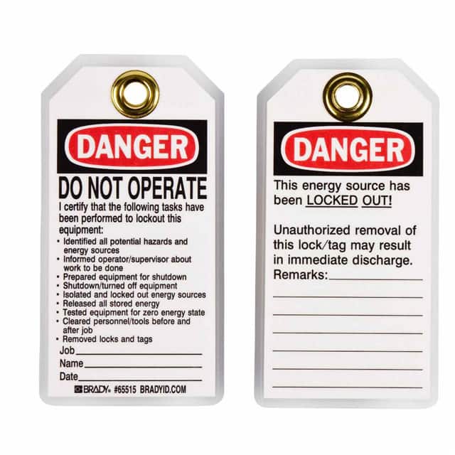 65515 B837 5.75X3 RED/BLK/WHT LO TAGS