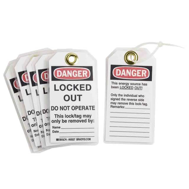 65535 B837 5.75X3 BLK/RED/WHT 25/PK W/
